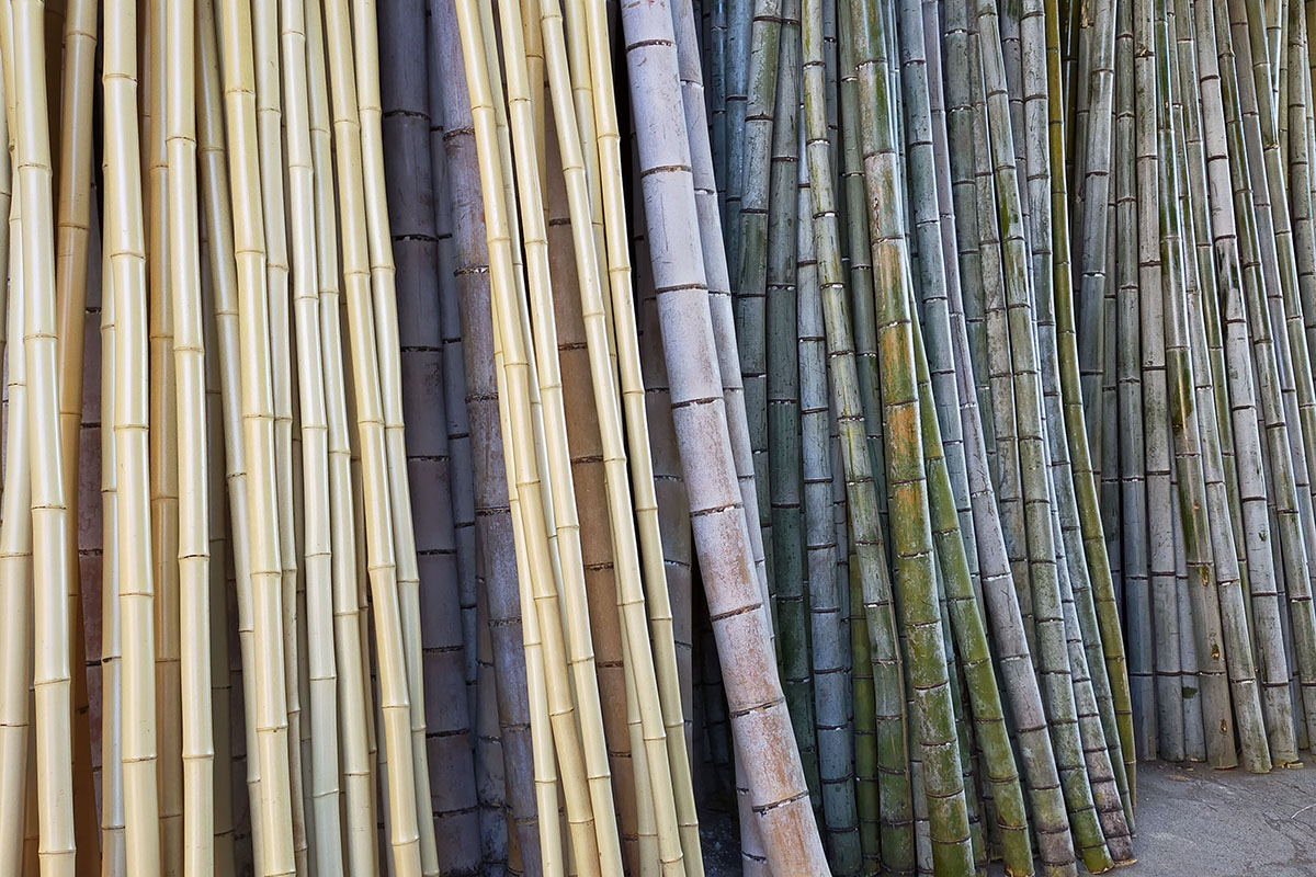 竹材の湿式法油抜き加工 竹工芸品の輝きー Chiepro